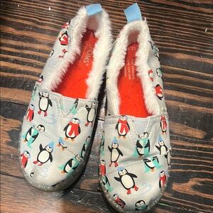 TOMS Penguin Print Slip-On Shoes